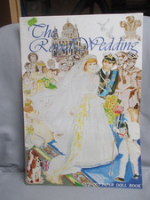 The Royal Wedding cut-out Paper Doll Book Prinzessin Diana & Charles 1981