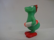 Dinosaurier / Grüner Dino mit Schwimmreifen - 30 mm