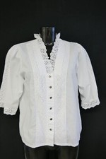 Gr.38 Trachtenbluse weiß