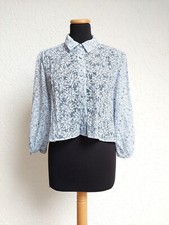 Blau weiß Blümchen Knöpfe