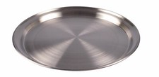 Edelstahl Tablett 35cm Serviertablett Frühstückstablett Dekoteller Kerzentablett