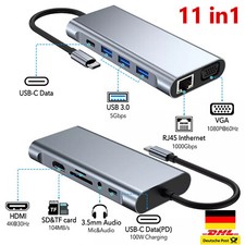 11 in 1 Hub Adapter RJ45 Port