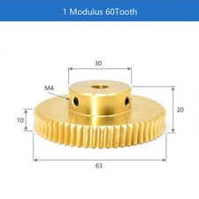 1 Modul 15-60Zähne Messing