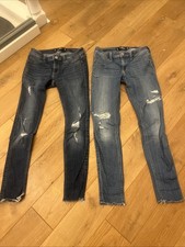 hollister jeans W26, 2 Stück, W26, L 23, Hoher Stretchanteil, Gr. 34/36