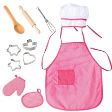 11-teilig kinder chef set Küche Rolle Spielen Koch Kostüm Kind Geschenk Backen