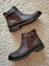 LEVI`S Levis Leder Stiefel Damenstiefel Stiefeletten Boots Leder Braun Gr. 38