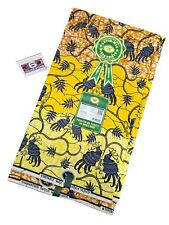 Premium Baumwolle 100% von Julius Holland 6 Yards in Wachsblockdruck