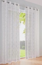 Vorhang weiß 135 x 145 cm HEINE Dekostore 1tlg. Scherli-Design Gr. 1 - 1.4485