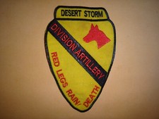 Desert Storm US 1st Cavalry Division Artillerie Red Legs Rain Death Patch
