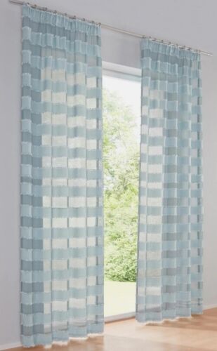 Gardine blau 245x135cm heine - blau,