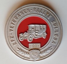 DDR Motorsport Plakette Kölleda 1981 KFZ Veteranen Rallye Automobilia ADMV