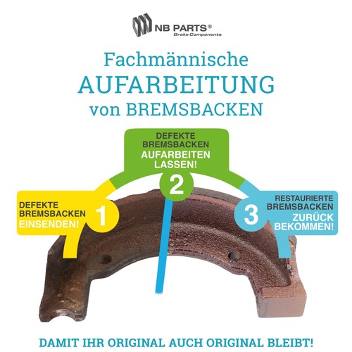 Aufarbeitung bremsbacke für - aufarbeitung,