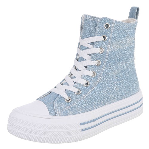 Damen high top sneaker - sneaker, mit