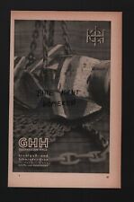 OBERHAUSEN, Werbung 1941, GHH Stahlguss-Schmiedestücke für Schiffbau Ankerketten