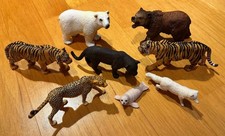 8x Schleich Tiere - Bären, Raubkatzen, Fuchs, Robbe +++TOP+++