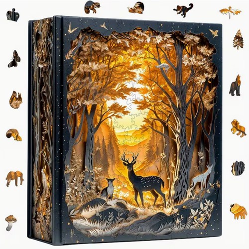 Holzpuzzle mit wow - mit,