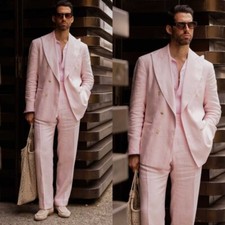 Zweireihiger Herrenanzug Rosa
