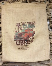 Kaffeesack  MOTIV Old Cuba Oldtimer JUTESACK SACK DEKO Kaffeesäcke