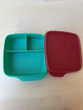 Tupperware Clevere Pause Box Brotbox, Lunchbox Brotdose 3 Fächer Dose 550 ml
