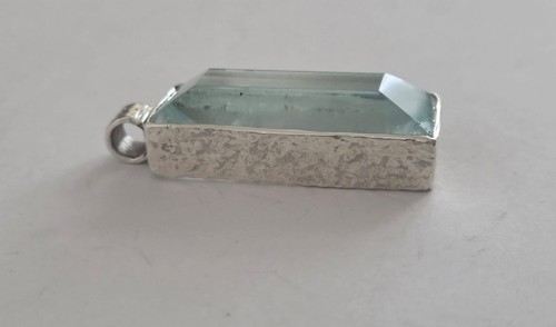 Aquamarin anhänger silber - anhänger, 925