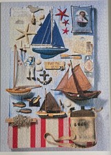 Schmidt Puzzle "Maritimes Potpourri", 1000 Teile, einmal aufgebaut, komplett