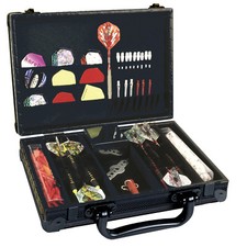 Karella Dartkoffer Dart Tasche Etui "Luxus" schwarz aus Alu