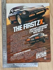 Datsun 280ZX The First ZX USA Original 1980 Vintage Werbung Reklame advert 280