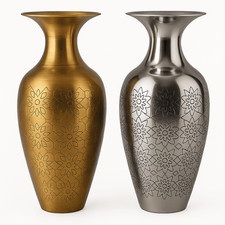 Dekovase Metall Vase Amphore