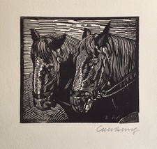 Carl Rang Holzschnitt zwei