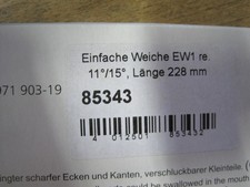 Tillig 85343 Weiche  mit der OVP nicht benützt 2te