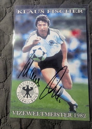 Klaus fischer autogrammkarte - klaus,