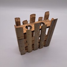 Deko Reagenzglas Blumenständer Holz 