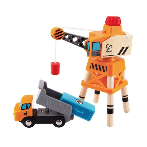 Hape e3715 großer kran - kran, mit