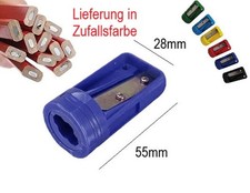 1x Zufallsfarbe Spitzer für Zimmermann Bleistift