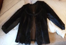 Pelz mit Leder Nerz Jacke