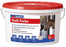 Weißkalk Stallfarbe 5L Weiß antibakteriell mineralisch Baufan