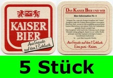 5 Stück Bierdeckel Kaiser