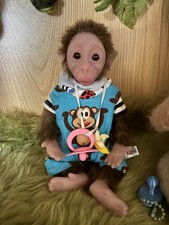 Reborn Platin Silikonaffe Affe