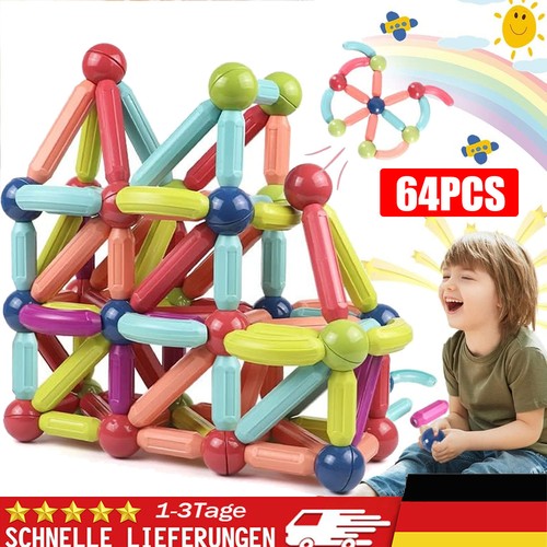 64stk blocks magnetic - blocks, building