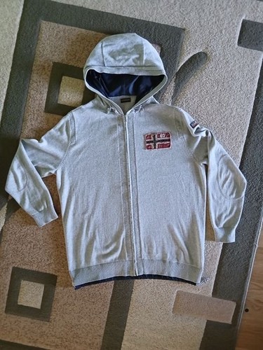 Men napapijri hoodie grey - napapijri,
