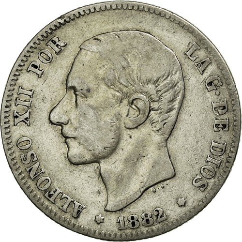 Münze spanien alfonso xii - alfonso,