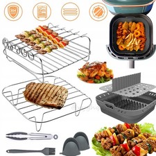 8x Silikonform 21x21x8cm für Ninja Speedi ON400UK Heißluftfritteuse Backform DHL