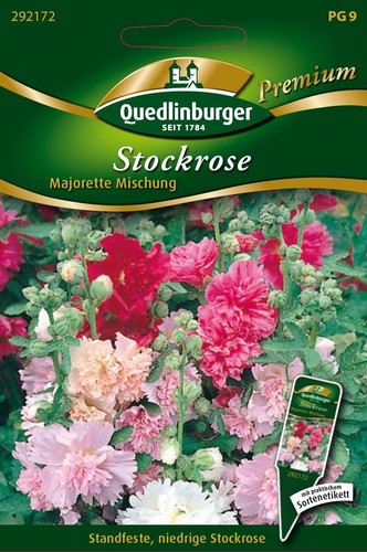 Stockrosen majorette mischung - stockrosen,
