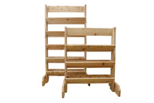 Kräuterregal Lärche Massivholz Blumenregal Pflanzregal Vertikalbeet Garten