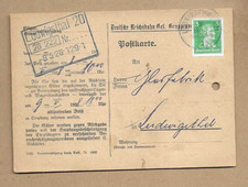 Los   vom  07.09  Heimatbeleg  Ludwigsthal  1928