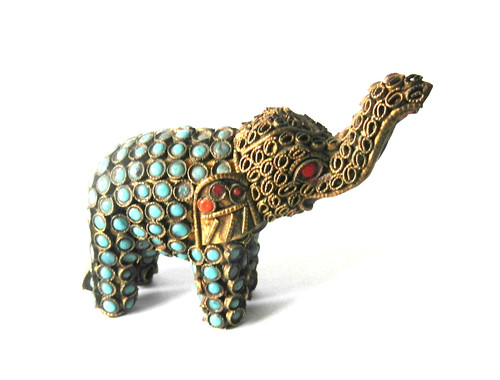Miniatur elefant metall - elefant,