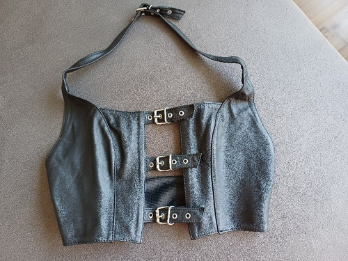 Leder bustier corsage von - corsage,