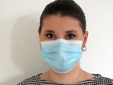 Mundschutz Gesicht Atem Maske Einweg Schutzmaske Staubmaske Band  Bakterien