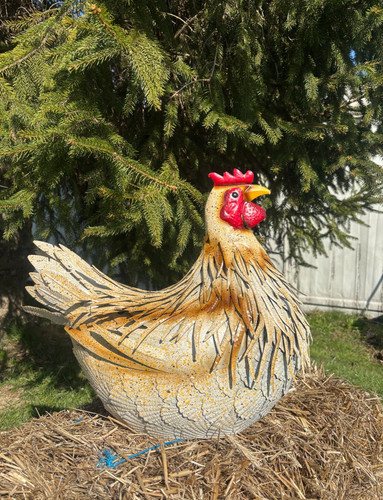 Cremefarben huhn garten - cremefarben,