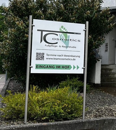Edelstahl werbeschild ständer - edelstahl,